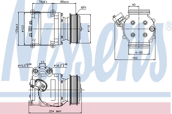 Nissens 89230 Compressor 89230: Buy near me at 2407.PL in Poland at an Affordable price!