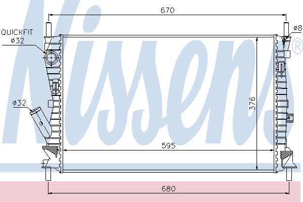 Nissens 69223 Kühler motorkühlung 69223: Kaufen Sie zu einem guten Preis in Polen bei 2407.PL!