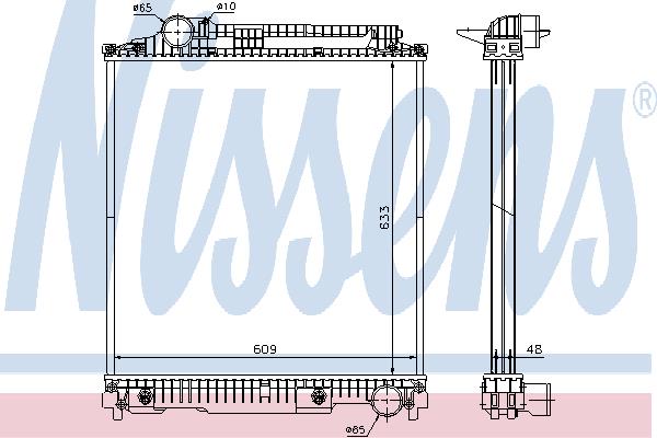 Nissens 626470 Radiator, engine cooling 626470: Buy near me in Poland at 2407.PL - Good price!