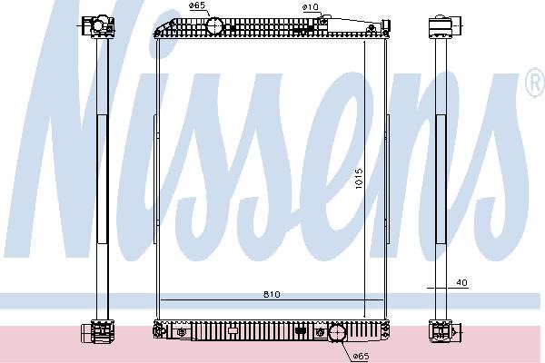 Nissens 627910 Radiator, engine cooling 627910: Buy near me in Poland at 2407.PL - Good price!