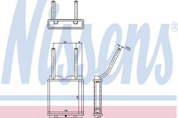 Nissens 72653 Радиатор отопителя салона 72653: Отличная цена - Купить в Польше на 2407.PL!