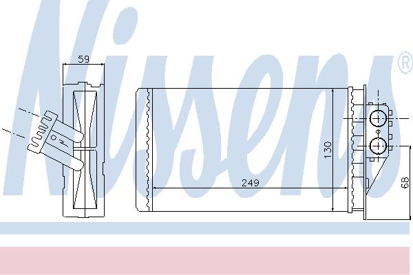 Nissens 72944 Heat exchanger, interior heating 72944: Buy near me in Poland at 2407.PL - Good price!