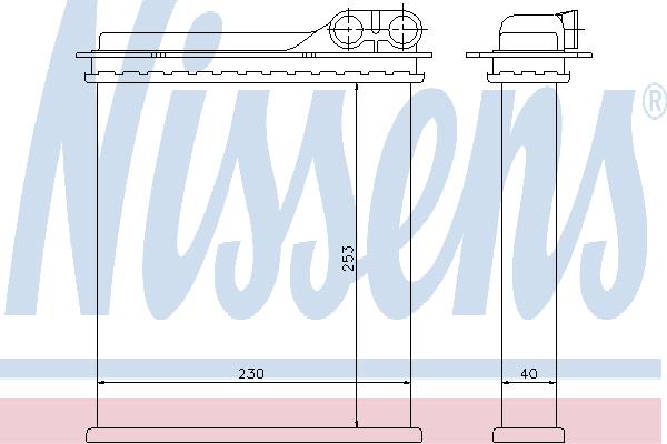 Nissens 73363 Радиатор отопителя салона 73363: Отличная цена - Купить в Польше на 2407.PL!
