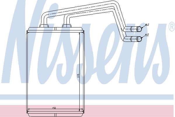 Nissens 77612 Heat exchanger, interior heating 77612: Buy near me in Poland at 2407.PL - Good price!