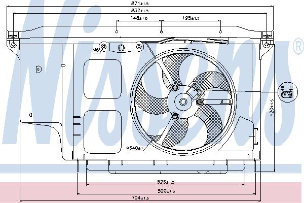 Nissens 85007 Вентилятор радиатора охлаждения 85007: Отличная цена - Купить в Польше на 2407.PL!