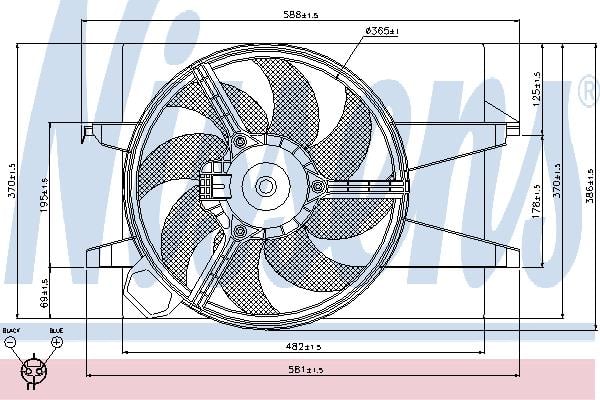 Nissens 85029 Hub, engine cooling fan wheel 85029: Buy near me at 2407.PL in Poland at an Affordable price!