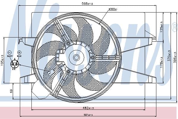 Nissens 85030 Hub, engine cooling fan wheel 85030: Buy near me in Poland at 2407.PL - Good price!