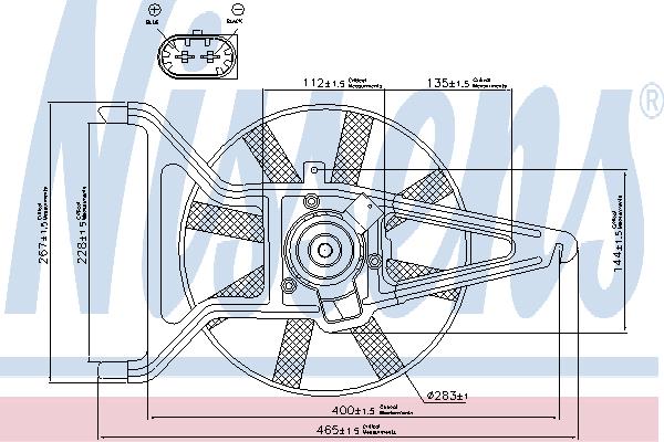 Nissens 85041 Hub, engine cooling fan wheel 85041: Buy near me in Poland at 2407.PL - Good price!