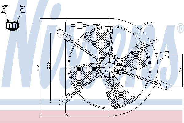 Nissens 85043 Hub, engine cooling fan wheel 85043: Buy near me in Poland at 2407.PL - Good price!