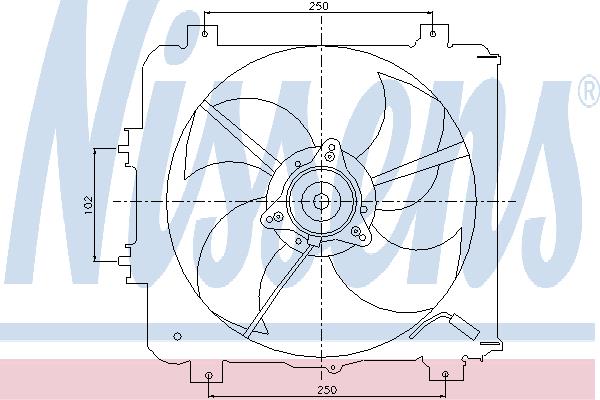 Nissens 85045 Hub, engine cooling fan wheel 85045: Buy near me in Poland at 2407.PL - Good price!