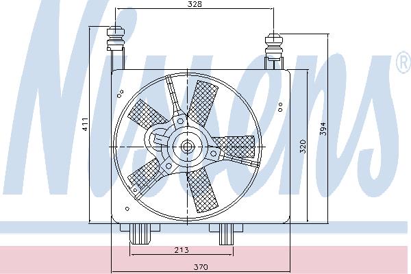 Nissens 85056 Hub, engine cooling fan wheel 85056: Buy near me in Poland at 2407.PL - Good price!