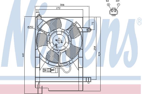 Nissens 85062 Вентилятор радиатора охлаждения 85062: Отличная цена - Купить в Польше на 2407.PL!