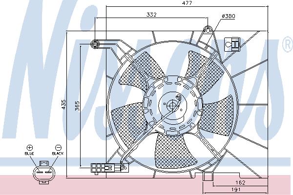 Nissens 85063 Вентилятор радиатора охлаждения 85063: Отличная цена - Купить в Польше на 2407.PL!