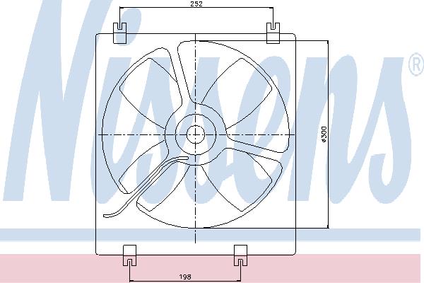 Nissens 85071 Hub, engine cooling fan wheel 85071: Buy near me in Poland at 2407.PL - Good price!