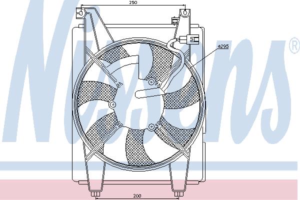 Nissens 85088 Вентилятор радиатора охлаждения 85088: Отличная цена - Купить в Польше на 2407.PL!