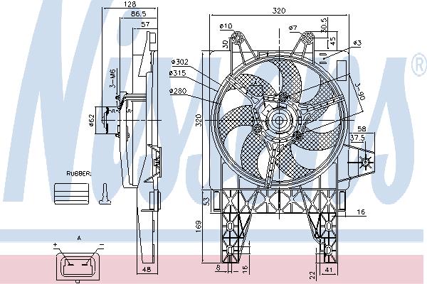 Nissens 85140 Hub, engine cooling fan wheel 85140: Buy near me in Poland at 2407.PL - Good price!