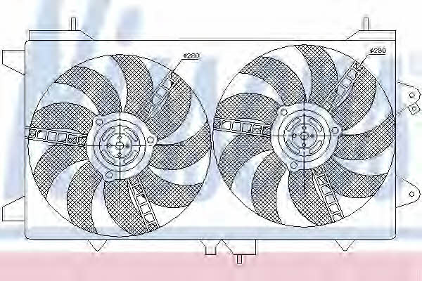 Nissens 85165 Hub, engine cooling fan wheel 85165: Buy near me at 2407.PL in Poland at an Affordable price!