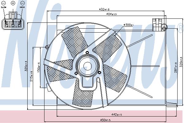 Nissens 85193 Hub, engine cooling fan wheel 85193: Buy near me in Poland at 2407.PL - Good price!