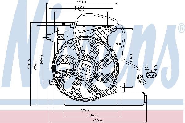 Nissens 85202 Вентилятор радиатора охлаждения 85202: Отличная цена - Купить в Польше на 2407.PL!