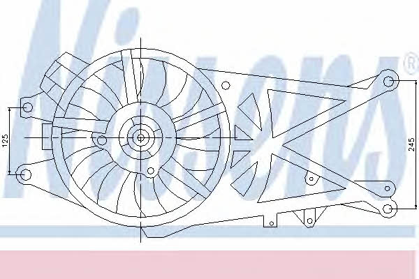 Nissens 85205 Hub, engine cooling fan wheel 85205: Buy near me at 2407.PL in Poland at an Affordable price!