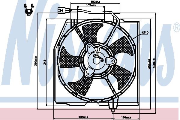 Nissens 85224 Hub, engine cooling fan wheel 85224: Buy near me at 2407.PL in Poland at an Affordable price!