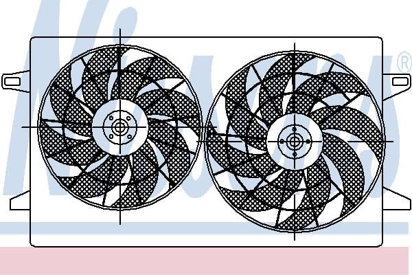 Nissens 85229 Hub, engine cooling fan wheel 85229: Buy near me in Poland at 2407.PL - Good price!