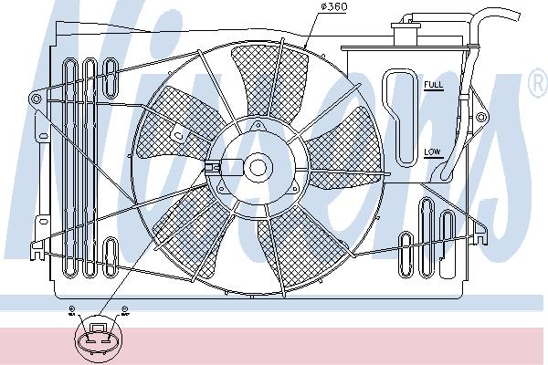 Nissens 85232 Hub, engine cooling fan wheel 85232: Buy near me in Poland at 2407.PL - Good price!