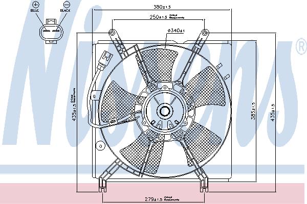 Nissens 85241 Вентилятор радиатора охлаждения 85241: Отличная цена - Купить в Польше на 2407.PL!
