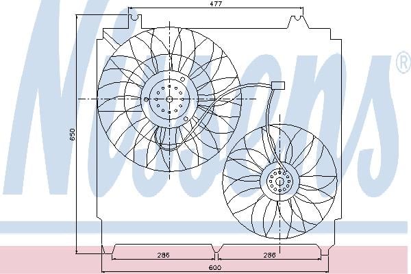 Nissens 85271 Hub, engine cooling fan wheel 85271: Buy near me in Poland at 2407.PL - Good price!