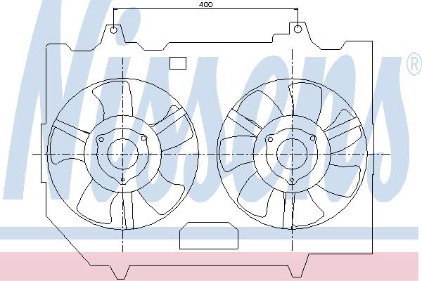 Nissens 85279 Hub, engine cooling fan wheel 85279: Buy near me in Poland at 2407.PL - Good price!