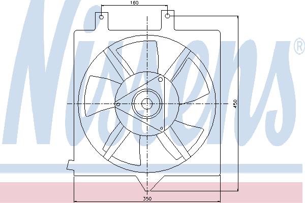 Nissens 85281 Hub, engine cooling fan wheel 85281: Buy near me at 2407.PL in Poland at an Affordable price!