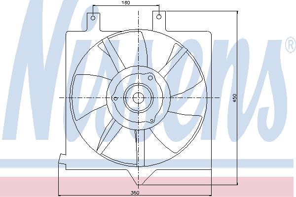 Nissens 85282 Hub, engine cooling fan wheel 85282: Buy near me in Poland at 2407.PL - Good price!