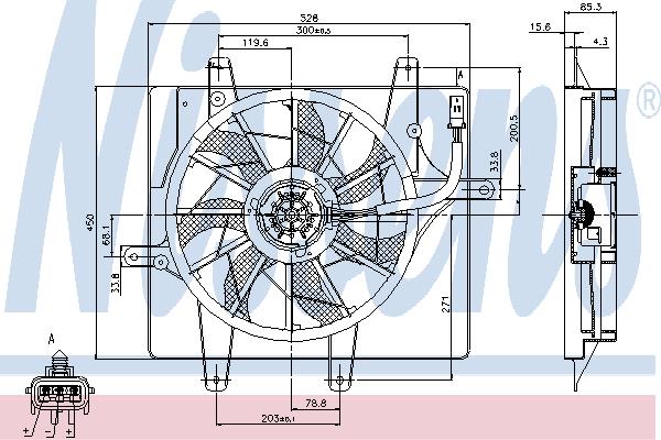 Nissens 85289 Hub, engine cooling fan wheel 85289: Buy near me at 2407.PL in Poland at an Affordable price!
