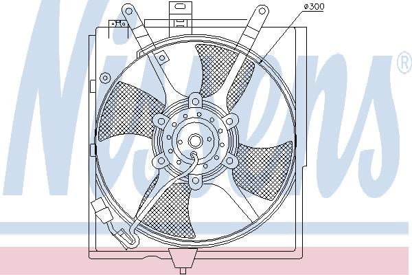 Nissens 85298 Hub, engine cooling fan wheel 85298: Buy near me in Poland at 2407.PL - Good price!