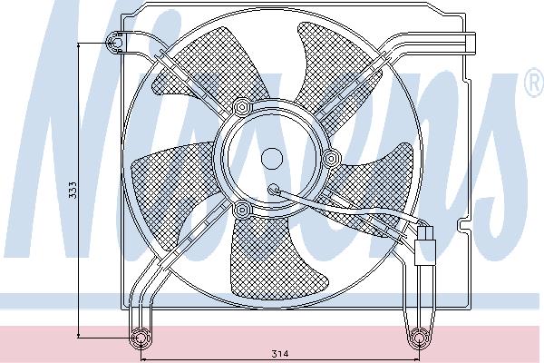 Nissens 85349 Вентилятор радіатора охолодження 85349: Приваблива ціна - Купити у Польщі на 2407.PL!