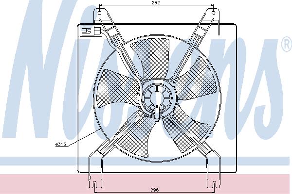 Nissens 85355 Hub, engine cooling fan wheel 85355: Buy near me in Poland at 2407.PL - Good price!