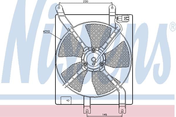 Nissens 85357 Hub, engine cooling fan wheel 85357: Buy near me in Poland at 2407.PL - Good price!