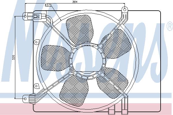 Nissens 85359 Hub, engine cooling fan wheel 85359: Buy near me in Poland at 2407.PL - Good price!