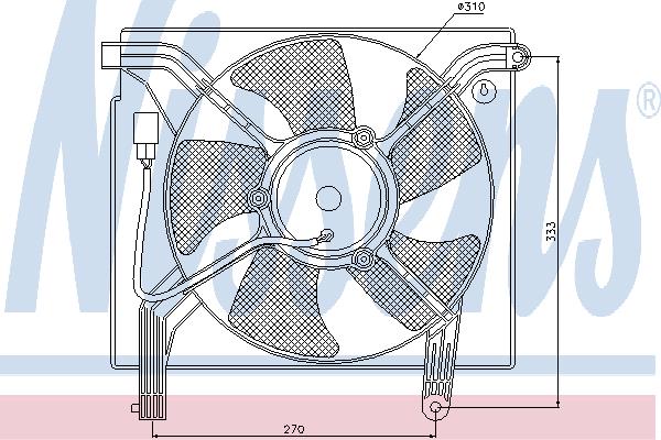 Nissens 85361 Hub, engine cooling fan wheel 85361: Buy near me in Poland at 2407.PL - Good price!