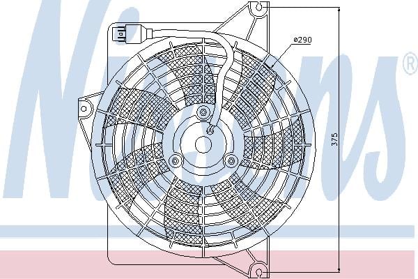 Nissens 85371 Hub, engine cooling fan wheel 85371: Buy near me in Poland at 2407.PL - Good price!