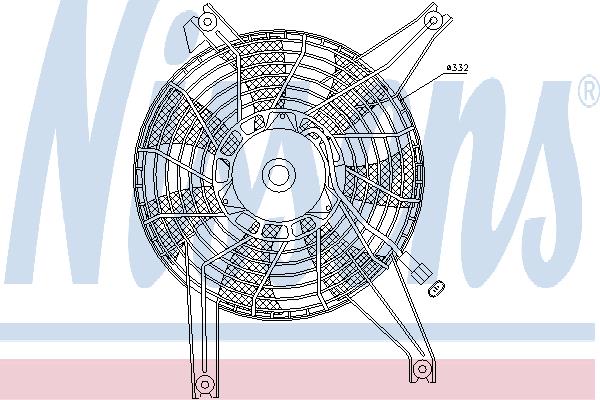 Nissens 85383 Hub, engine cooling fan wheel 85383: Buy near me in Poland at 2407.PL - Good price!
