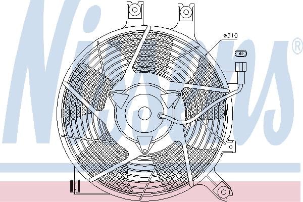 Nissens 85384 Вентилятор радиатора охлаждения 85384: Отличная цена - Купить в Польше на 2407.PL!