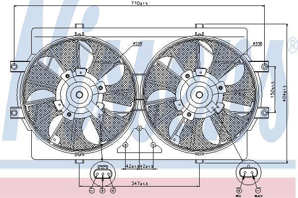 Nissens 85388 Hub, engine cooling fan wheel 85388: Buy near me in Poland at 2407.PL - Good price!