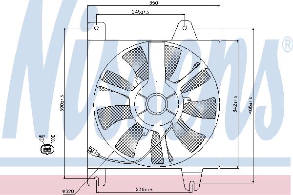 Nissens 85392 Hub, engine cooling fan wheel 85392: Buy near me in Poland at 2407.PL - Good price!