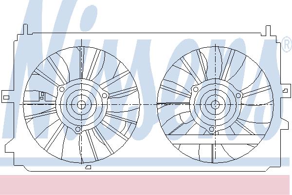 Nissens 85400 Hub, engine cooling fan wheel 85400: Buy near me in Poland at 2407.PL - Good price!