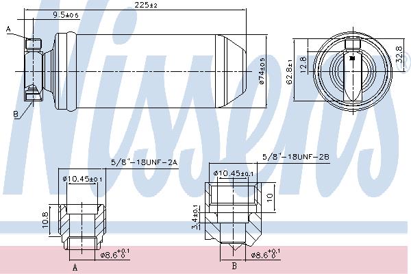 Nissens 95058 Dryer, air conditioner 95058: Buy near me in Poland at 2407.PL - Good price!