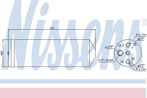 Nissens 95082 Dryer, air conditioner 95082: Buy near me in Poland at 2407.PL - Good price!