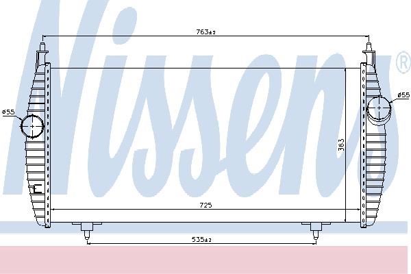 Nissens 96617 Chłodnica powietrza doładowującego (intercooler) 96617: Dobra cena w Polsce na 2407.PL - Kup Teraz!