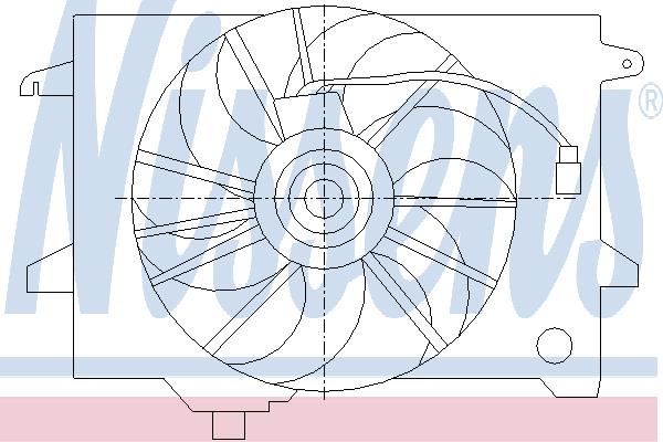 Nissens 85417 Hub, engine cooling fan wheel 85417: Buy near me at 2407.PL in Poland at an Affordable price!
