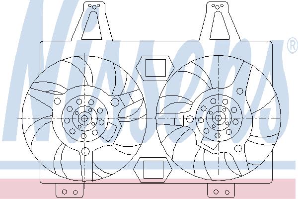 Nissens 85423 Hub, engine cooling fan wheel 85423: Buy near me in Poland at 2407.PL - Good price!